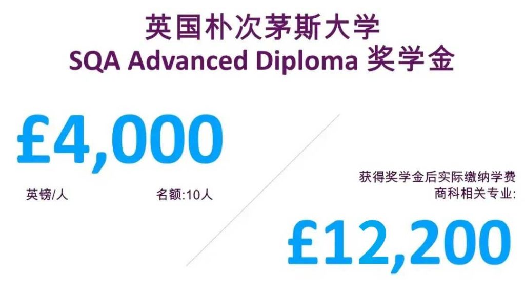 【开放申请】英国朴次茅斯大学SQA奖学金等你来拿！